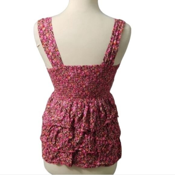 Emerald Sundae Size 5 Y2K Layered Stretch Flower Tunic - Picture 5 of 6